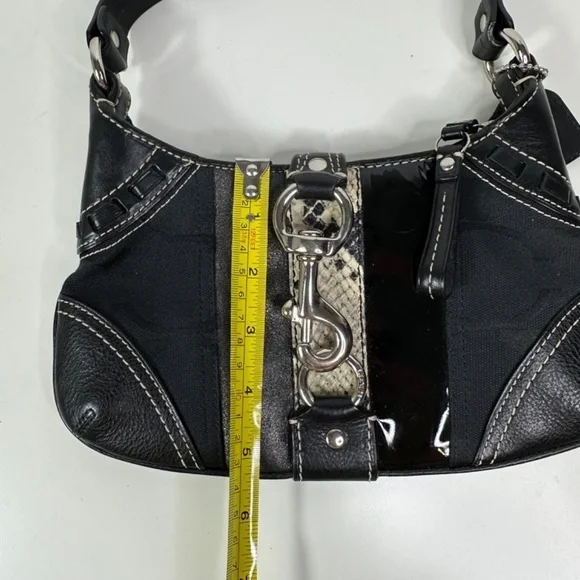 Authentic Coach Mini Hobo Black Buckle Shoulder Bag Y2K Vintage Rare - Picture 15 of 15